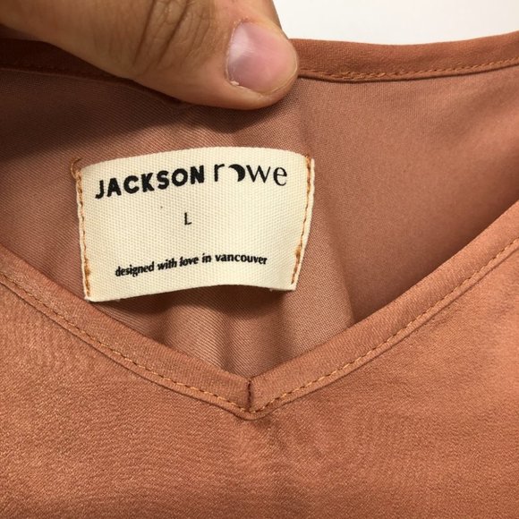 Jackson Rowe Light Copper Slip Dress size L - Picture 3 of 16